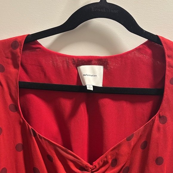 Reformation Rebecca Polka Dot Mini Dress - Picture 5 of 6